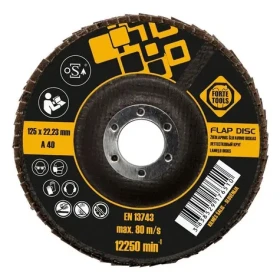 Forte Tools Lamelový brúsny kotúč 125 mm / Brúsny kotúč / Priemer 125 x 22,23 mm (369626)