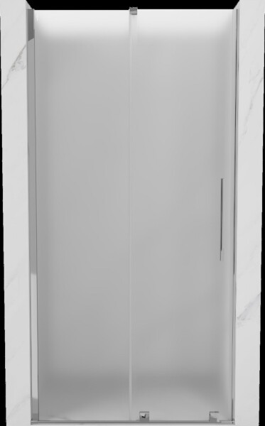 MEXEN/S - Velár posuvné sprchové dvere 120, dekor, chróm 871-120-000-31-01