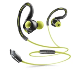 CellularLine SPORT Športové In-ear slúchadlá USB-C čierno-limetkové (AUSPORTTYPECL)