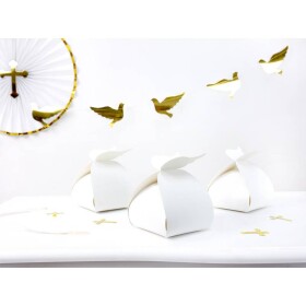 Dekoratívne krabice, biele krídla, 10 ks - PartyDeco - PartyDeco