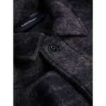 Pánska vlnená teplá košeľa / bunda Style G77965060-149 Black with Dark Grey - Peak M černo-šedá