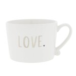 Bastion Collections Keramický hrnček White / Love 240 ml