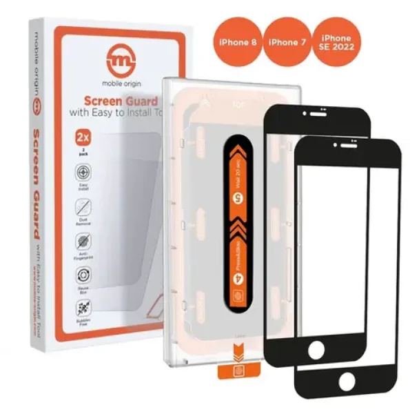 Mobile Origin Screen Guard ochranné sklo pre Apple iPhone 8/7/SE 2022/SE 2020 s aplikátorom / 2 ks (SGA-SE22-2pk)