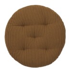 MADAM STOLTZ Kulatý sedák na židli Sugar almond / Black Ø 45 cm