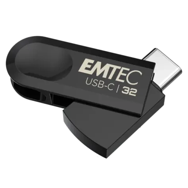 EMTEC C280 USB 3.2 Type-C 32GB čierna / flash disk (ECMMD32GC283)