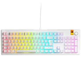 Glorious GMMK 3 HE 100% - Fox HE (ISO DE) biela / herná 100% / USB-C / ISO (DE) layout / Fox HE / RGB / 1.4m (GLO-KB-GMMK3-100-PB-HE-W-WHT-DE)