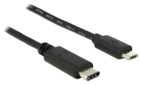 DeLock USB-C - Micro-B 0,5 m čierna / Kábel / USB 2.0 / 480 Mbit/s / 3 A (83333)