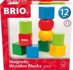 Brio Magnetické drevené kocky