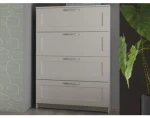 Komoda se zásuvkami Leporelo 78 cm, biela mat%