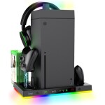 IPega XBX024S Multifunkčný Nabíjací RGB Stojan Chladením pre Xbox Series