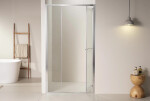 CERANO - Sprchové posuvné dvere Versaro L/P - 6 mm - chróm, transparentné sklo - 130x195 - zasúvacie CER-8050BD80341