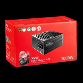 ADATA XPG CORE REACTOR II čierna / Zdroj / 1000 W / ATX 3.0 / 80 PLUS Gold / plne modulárny / 135mm ventilátor (COREREACTORII1000G-BKCEU)