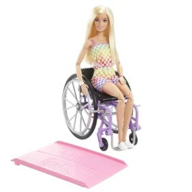 Mattel HJT13 Barbie Modelky (Fashionistas) - Modelka na invalidnom vozíku v kockovanom overale