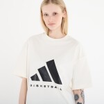 Tričko adidas Basketball T-Shirt (Gender Neutral) Off White/ Black M