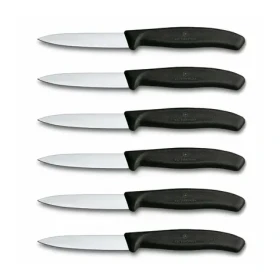 VICTORINOX Swiss Classic čierna / Sada nožov na zeleninu / 6 ks / 10 cm / Zúbkované ostrie (6.7733.6)