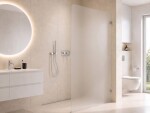 CERANO - Sprchová zástena Walk-in Orbis - Pravá - 8 mm - chróm, mliečne sklo - 100x200 CER-999923