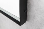SAPHO - SORT zrkadlo s LED osvetlením 60x80cm, bezdotykový IR senzor, 2700-6500K, čierna mat ST080S