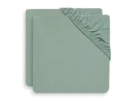Jollein Prestieradlo napínacie 120x60 cm 2 ks Ash Green (2511-507-00095)