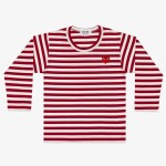 Comme des Garçons PLAY Kids Red Emblem Knit T-Shirt Red 4
