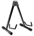 Stojan na akustickú gitaru skladací / Stojan / pogumované ramená / výška 420 mm / šírka 220-350 mm (17541)