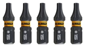 DeWalt Súprava bitov T15 / Extreme Torx / 5 ks (DT7380T)