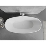 MEXEN/S - Lira voľne stojaca vaňa vzor 170 x 80, biela, sifón a prepad biela 52831708000-20