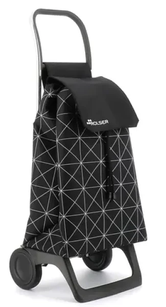 Rolser Baby Star MF Joy-1800 čierno-biela / Nákupná taška na kolieskach / 32 l / nosnosť 40 kg / 2 kolieska
