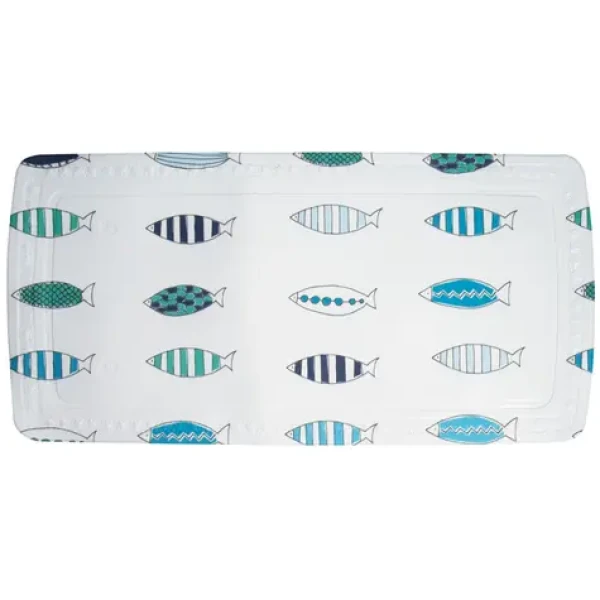 Spirella SANTORINI protišmyková podložka do vane rybičky motív / PVC / 71 x 36 cm (7610583192493)