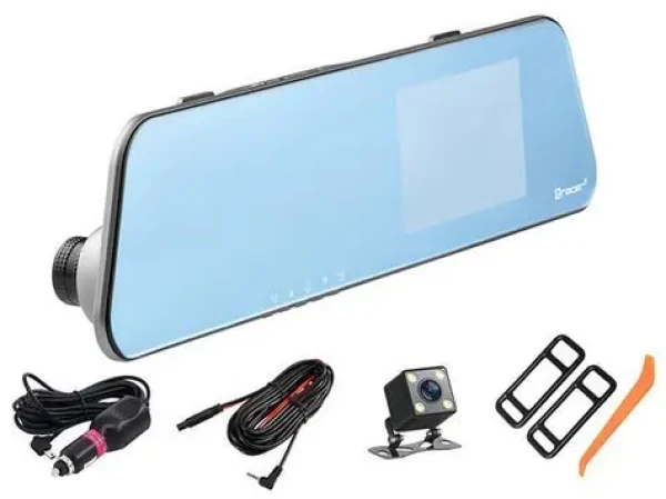 Tracer 4.0D FHD Mensa / FHD duálna kamera do auta / 4,0" displej / Spätná kamera / G-senzor / Parkovací režim (TRAKAM47111)