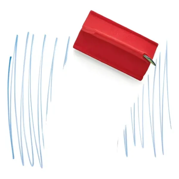 Magnetoplan magnetoWipe ecoAware červená / Magnetická stierka / rPET plsť / Neodymové magnety (MAGIMARKSTECOR)