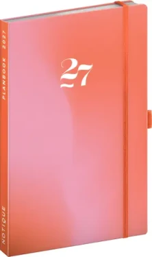 NOTIQUE Planbook Korál 2027 / Diár so zápisníkom / 13 × 21 cm