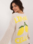 Jumper MI SW 2108.92 svetlo béžový jedna velikost