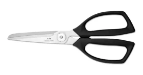 KAI Select 100 Kuchynské nožnice čierne / Rozoberateľné / Mikroozubenie / 21,5 cm / Nerezová oceľ (DH-6002)