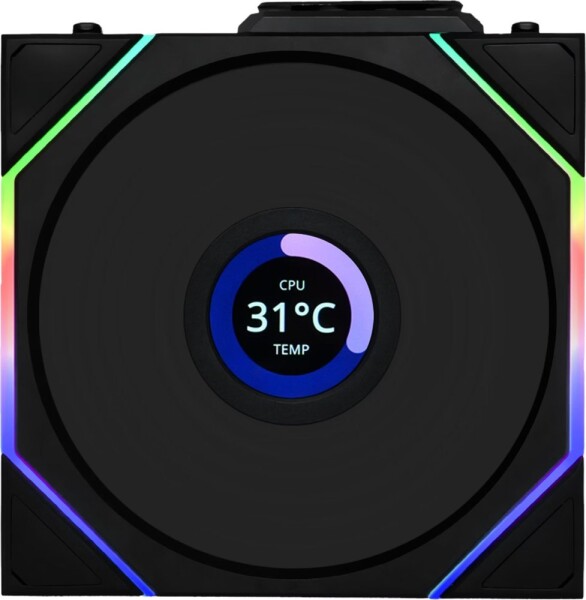 Lian Li UNI FAN TL Wireless LCD 120 Čierny (12TLLCD1W1B)