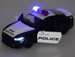 Auto kovové polícia Ford Shelby GT350 mierka 1:32 svetla majáky