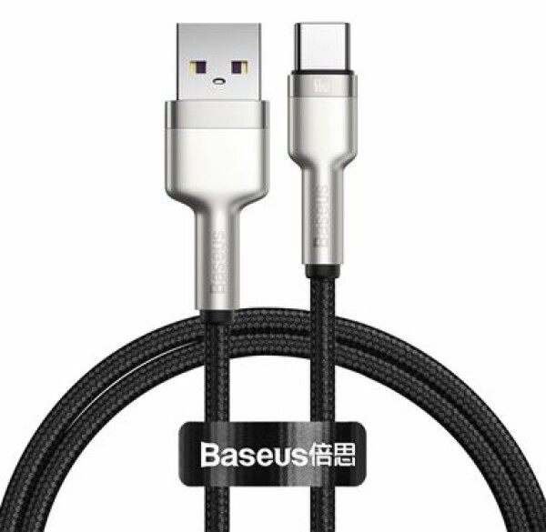 Baseus CAKF000101 Kábel USB-A (M) - USB-C (M) 1 m čierna / 66W (CAKF000101)