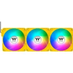 Thermaltake CT140 EX ARGB Sync PC Cooling Fan žltá / Hydraulic Bearing / 140mm / 30.7dB @ 1800rpm / 4 pin / 3ks (CL-F217-PL14BB-A)