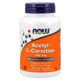 Acetyl L-karnitín 500 mg - NOW Foods (100 kaps.) (41302-1-100caps)