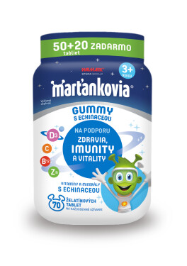 Marťankovia Gummy s echinaceou 50+20tbl.