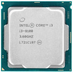 Intel Core i3-9100, 3.6 GHz, 6 MB, OEM (CM8068403377319)