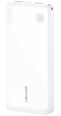 USAMS PB83 biela / Powerbanka / 10 000 mAh / 2x USB-A, 1x USB-C / LED displej (10KCD25302)