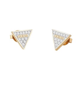 Guess Trblietavé pozlátené náušnice s kryštálmi Studs Party JUBE02156JWYGT/U