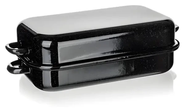 Banquet Culinaria Black / Pekáč hranatý / smalt / 35 cm / 2 dielov (13705053)