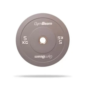 Gumový kotúč Bumper 51 mm - GymBeam (biela) (105655-1-5kg)