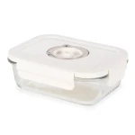 Compactor ASPIFRESH M / Sklenená vákuovacia dóza / 530 ml / 17x12,5x5,2 cm