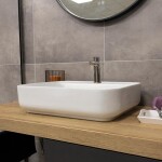 Mereo Umývadlo na dosku bez prepadu, Lota, 505x400x135 mm, keramické UC514014R