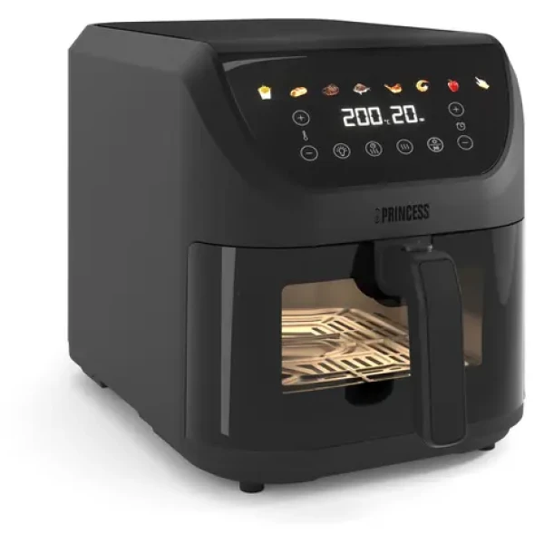 Princess SlimFry 182476 / Teplovzdušná fritéza / 8 l / 2000 W / 80-200 °C / 8 programov