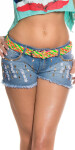 Trendy braid belt in neon colours neonorange Einheitsgroesse