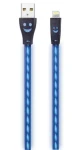 2GO modrá / Nabíjací a dátový kábel / USB - Lightning / LED podsvietenie / 1 m (795536)