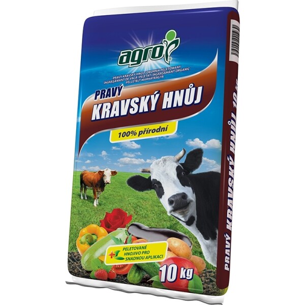 AGRO Pravý kravský hnoj 10 kg